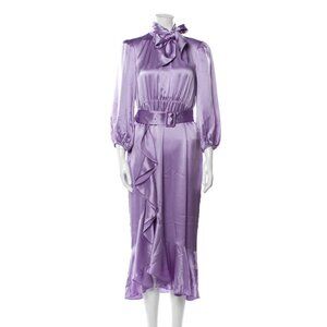 Cinq à Sept Silk Lavender Long Silk Dress